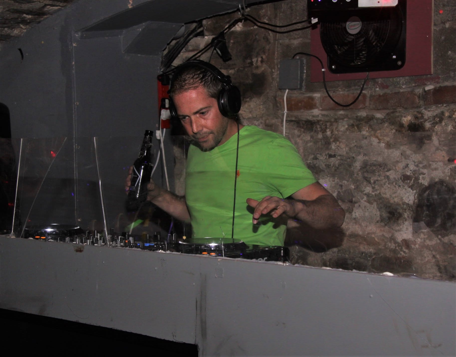 DJ on the decks at Trancelation