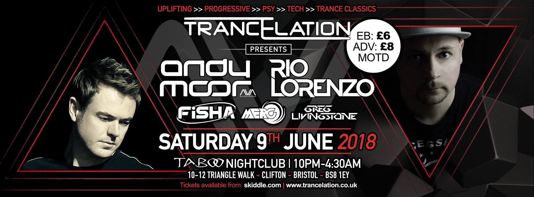 Trancelation presents Andy Moor & Rio Lorenzo flyer
