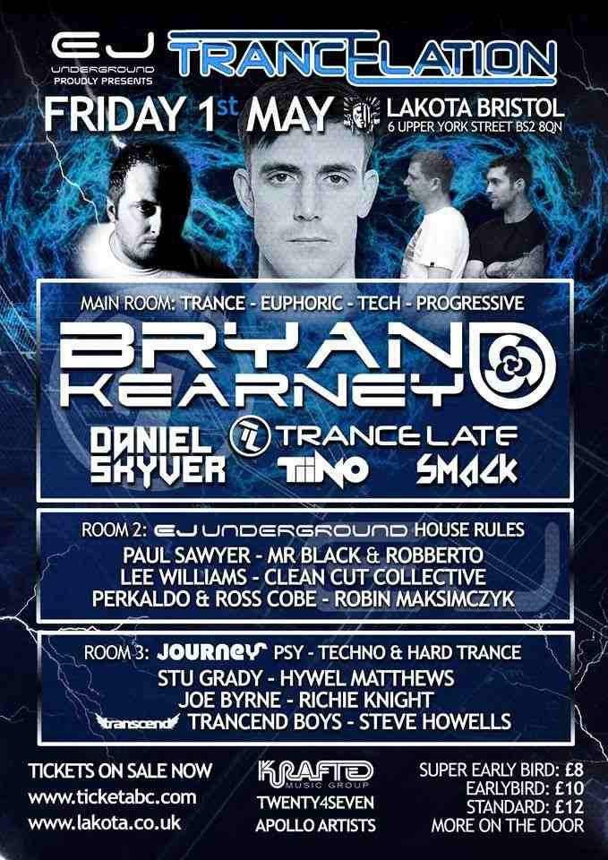 Trancelation presents Bryan Kearney flyer