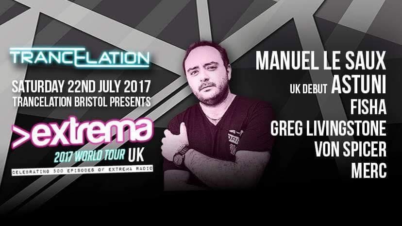 Trancelation: Extrema 2017 World Tour UK flyer