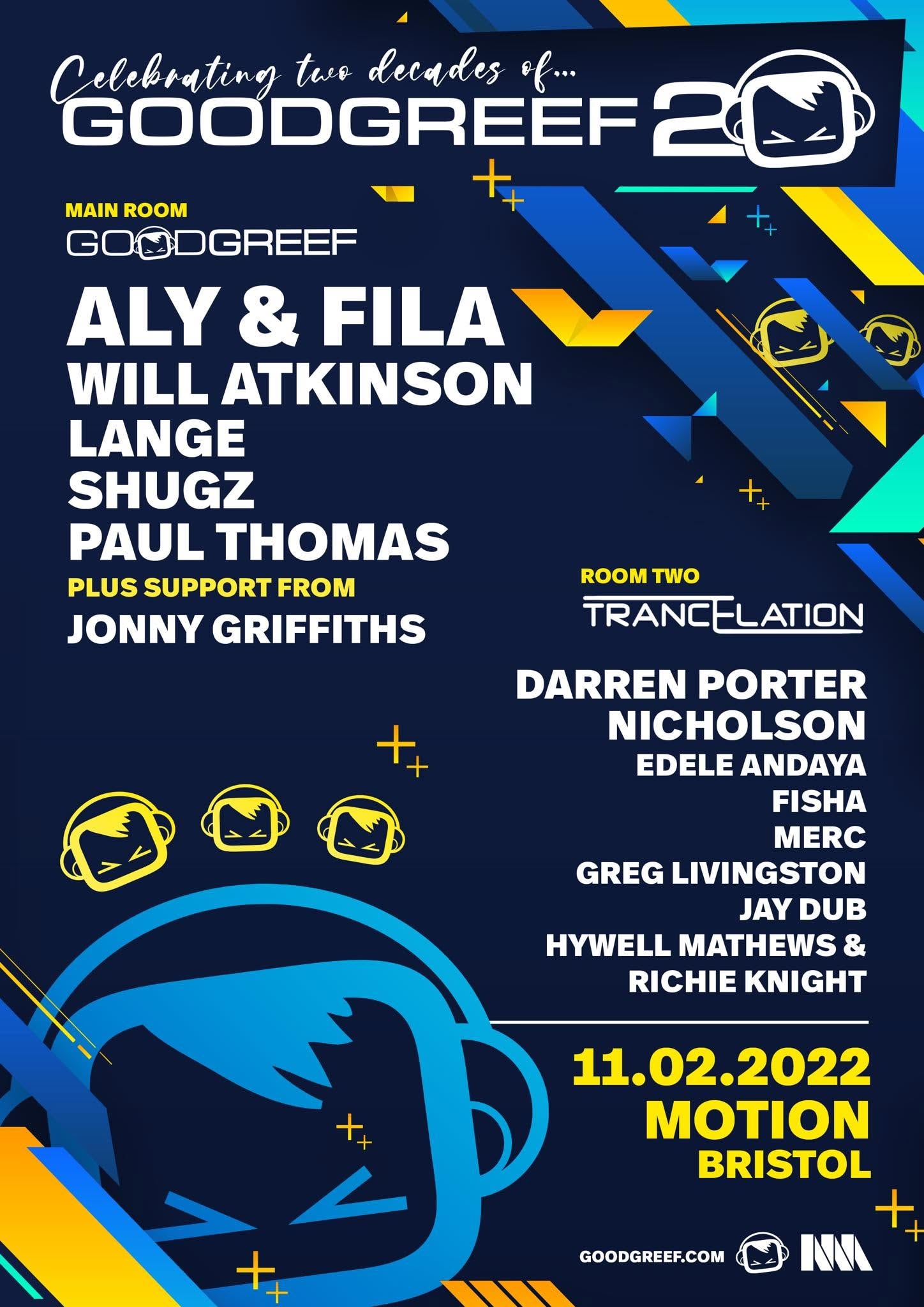 Goodgreef 20th Anniversary flyer