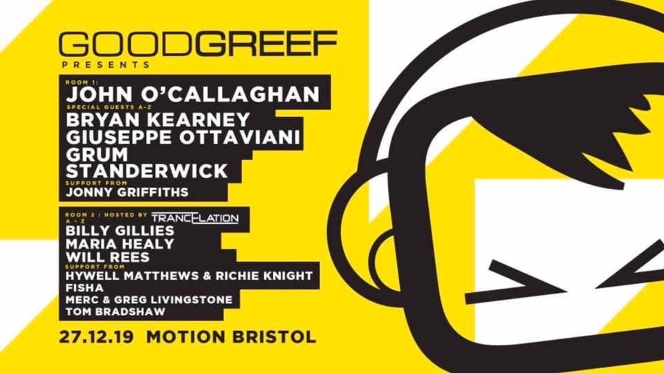 Goodgreef presents John O'Callaghan flyer