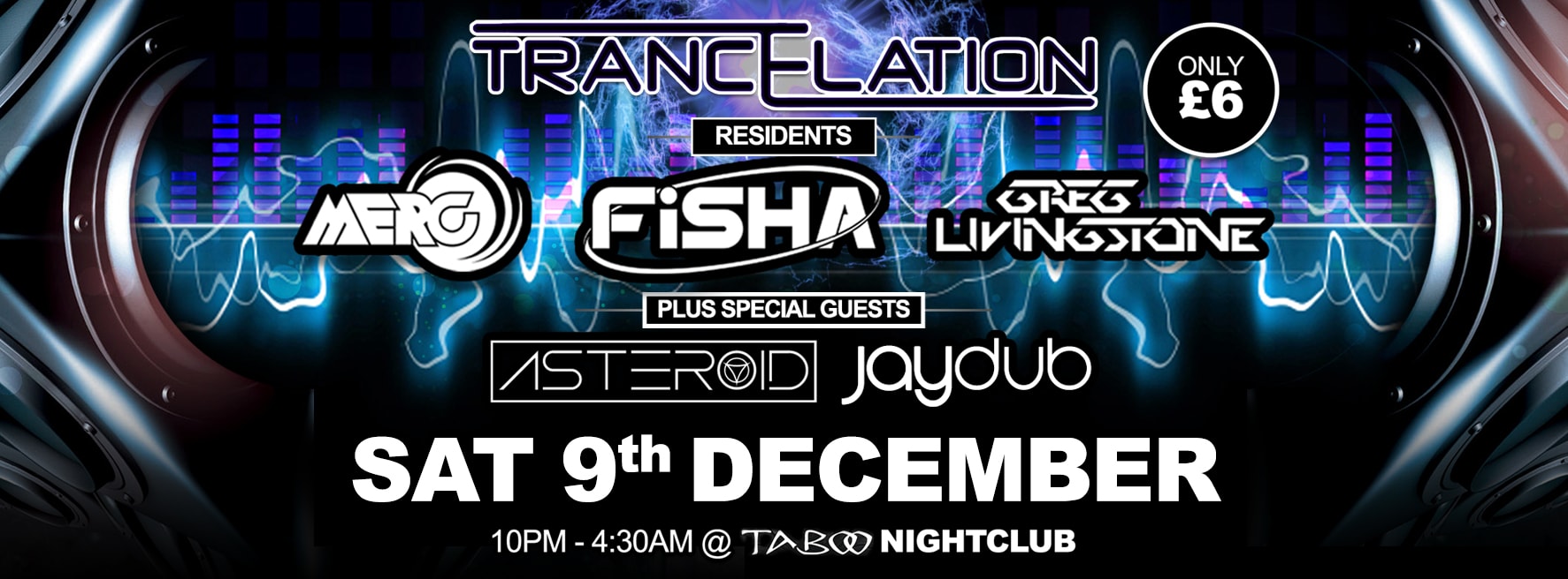 Trancelation: The Residents with Asteroid & Jaydub flyer