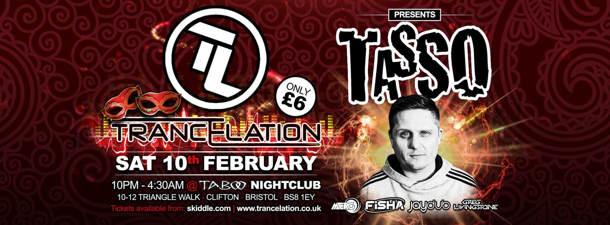 Trancelation presents Tasso flyer